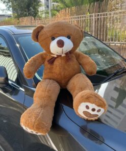 דובי ענק מטר בצבע חום עם צעיף